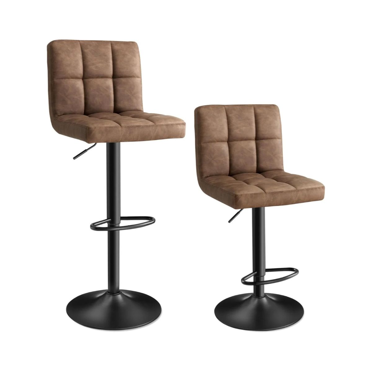 HABITA2 CHILE - Pack 2 Taburete Ajustable Charlotte  Confort y Estilo Moderno