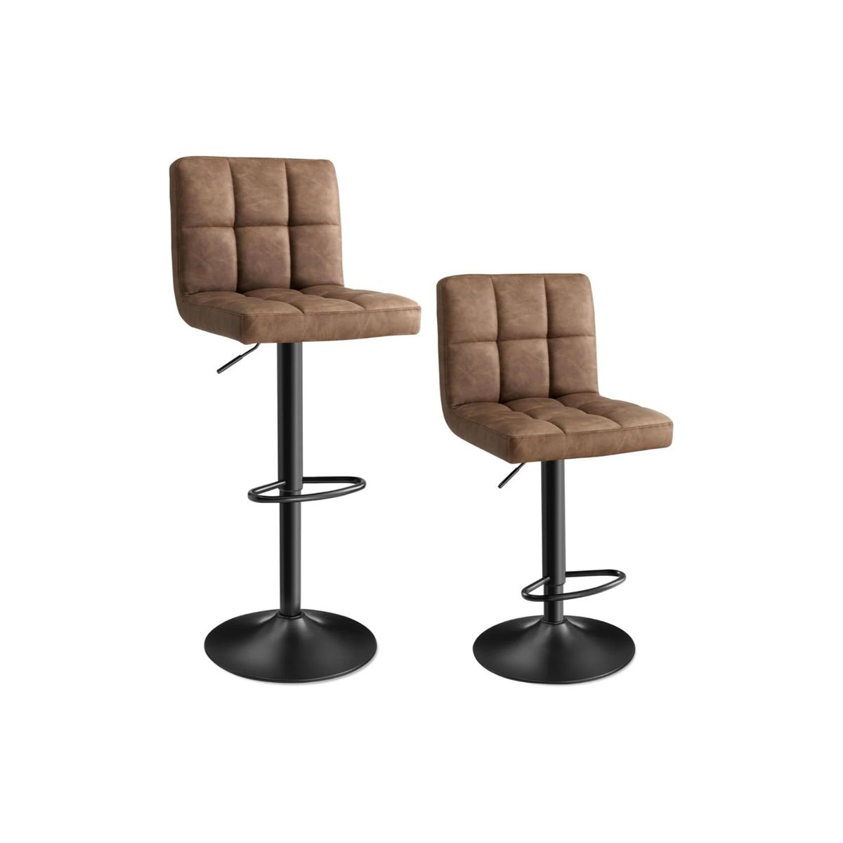 HABITA2 CHILE - Pack 2 Taburete Ajustable Charlotte  Confort y Estilo Moderno