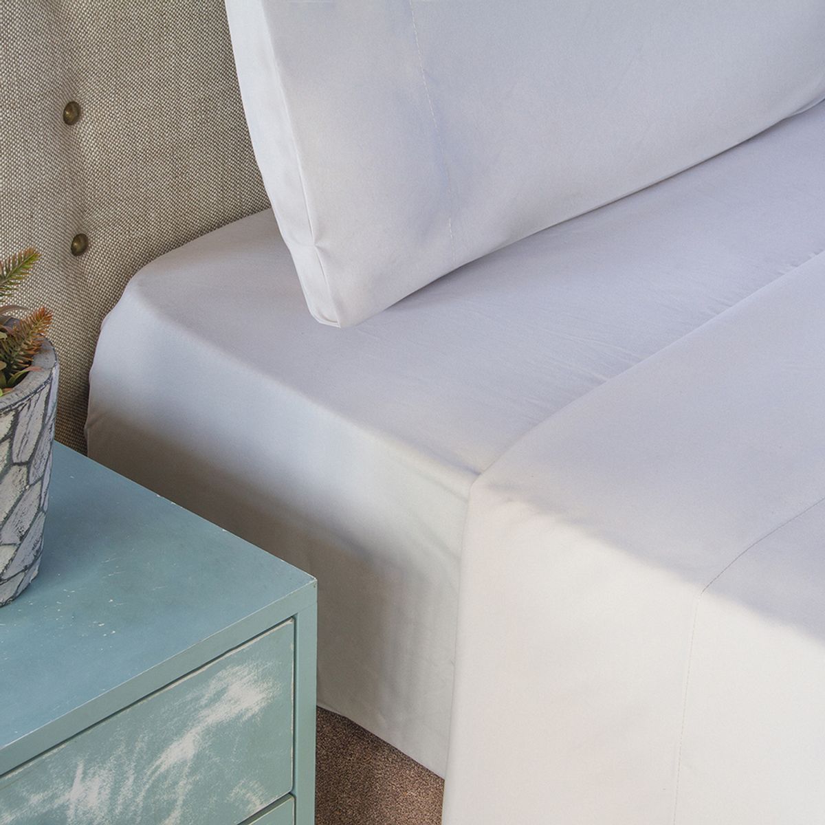 NAUTICA - Juego de Sabanas  1,5 pl  lisas Microfibra  95gsm Nautica Home , Beige