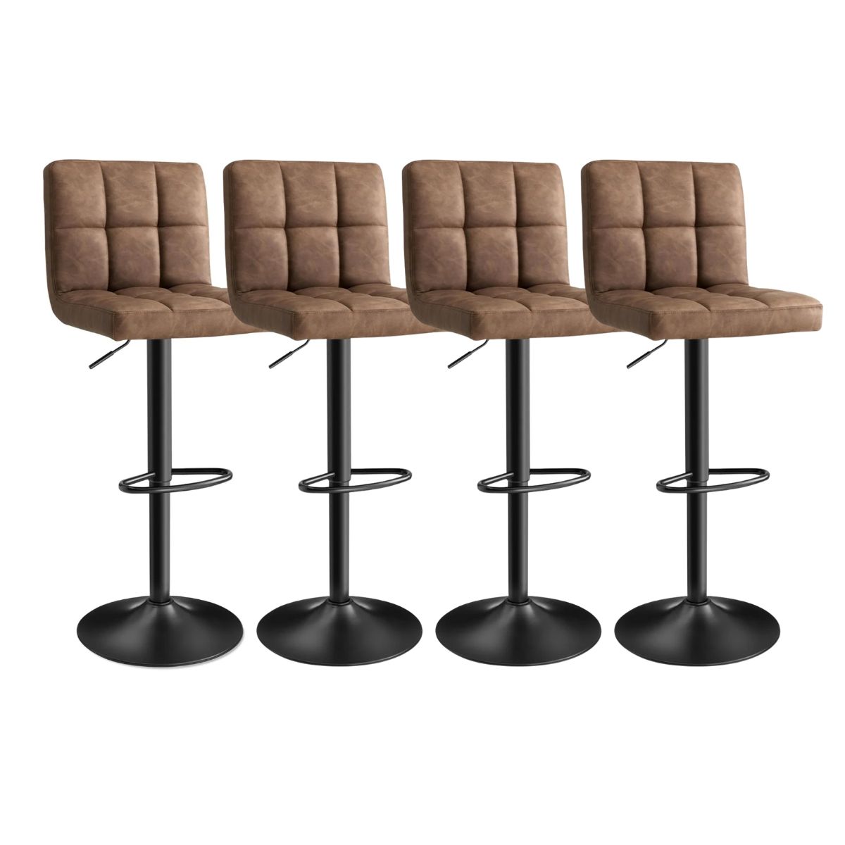 HABITA2 CHILE - Pack 4 Taburete Ajustable Charlotte  Confort y Estilo Moderno