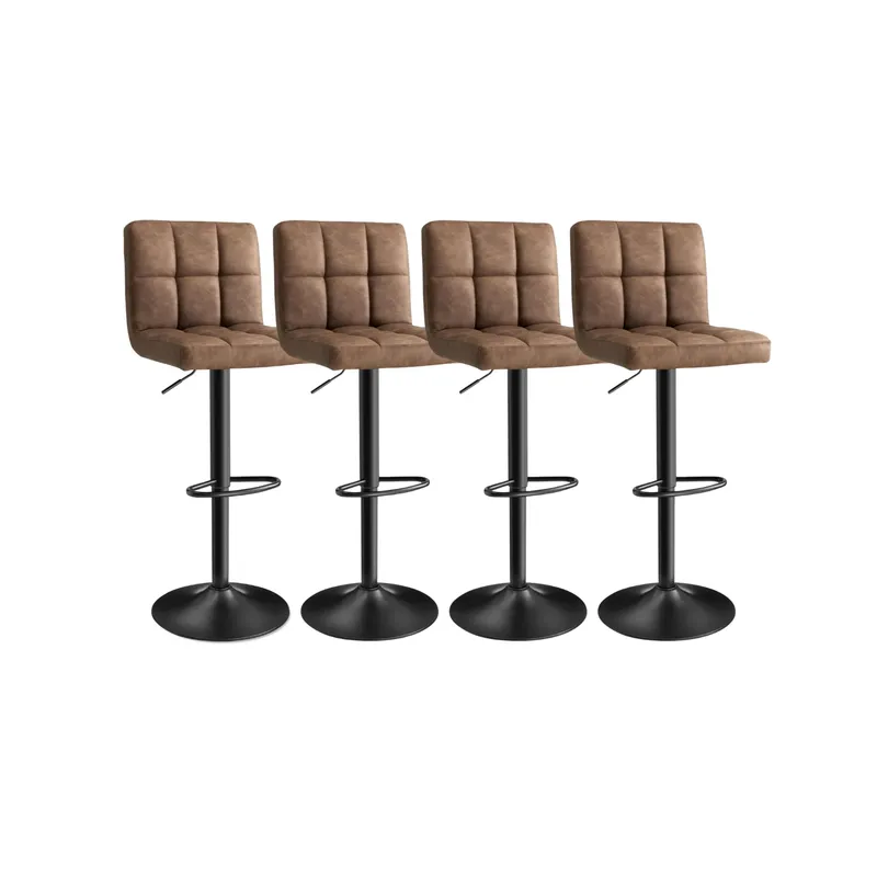 HABITA2 CHILE - Pack 4 Taburete Ajustable Charlotte  Confort y Estilo Moderno