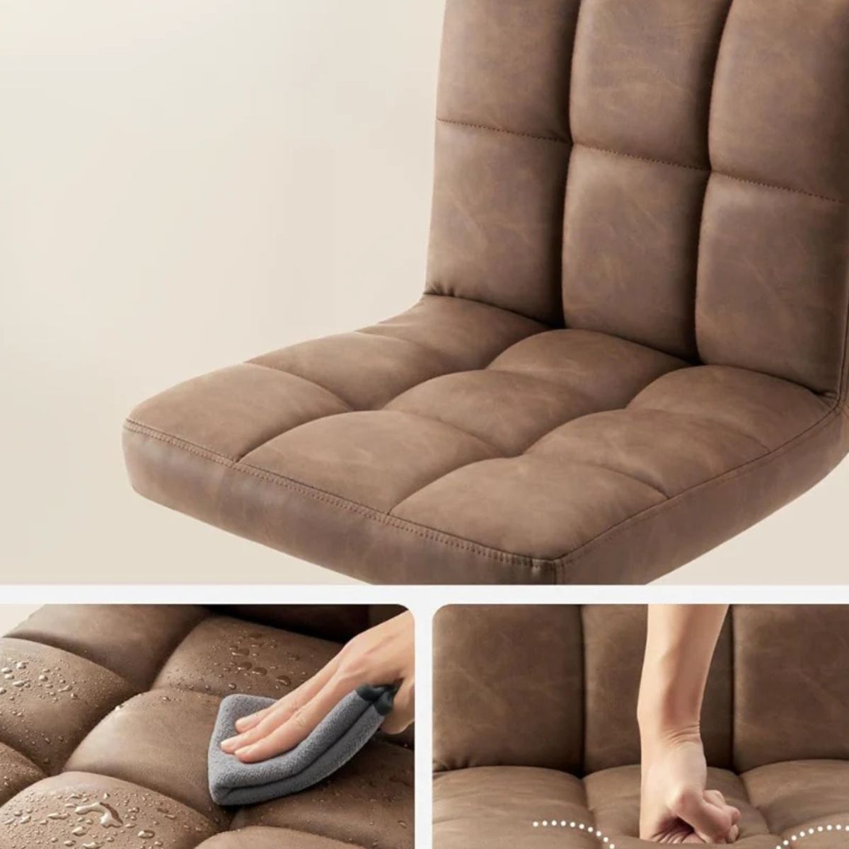 HABITA2 CHILE - Pack 4 Taburete Ajustable Charlotte  Confort y Estilo Moderno