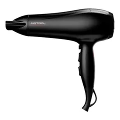 GAMA - Secador De Pelo Mistral Tourmaline Ion Nano Silver 2200w Negro