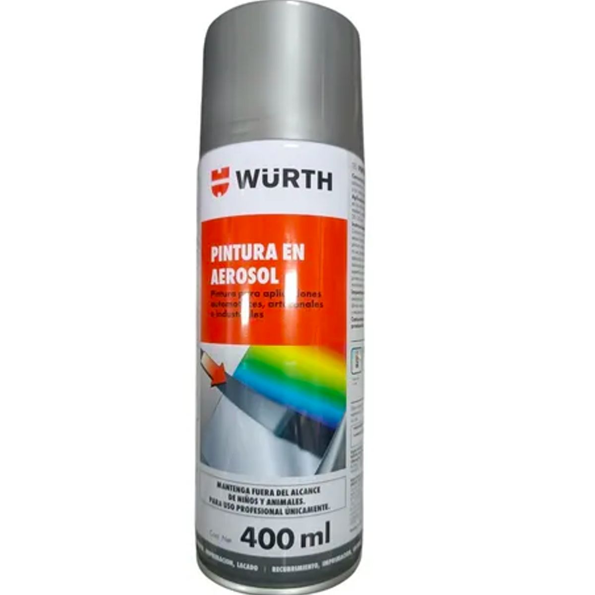 WURTH - Pintura En Aerosol Wurth Spray 400ml Aluminio Brillante