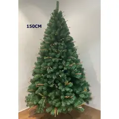 GENERICO - Arbol de Navidad Artificial Pino Verde con Ramas Cafe 1,50 mts