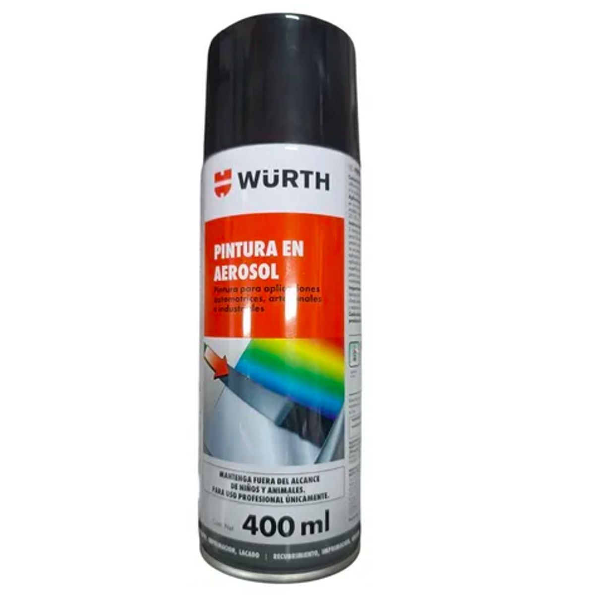 WURTH - Pintura En Aerosol Wurth Spray 400ml Negro Grafito Brillante
