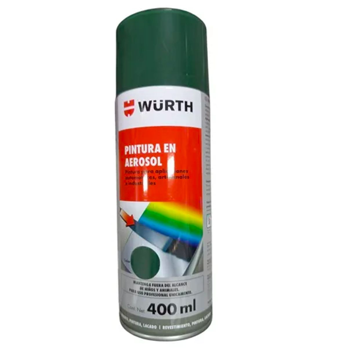 WURTH - Pintura En Aerosol Wurth Spray 400ml Verde Cromo Brillante