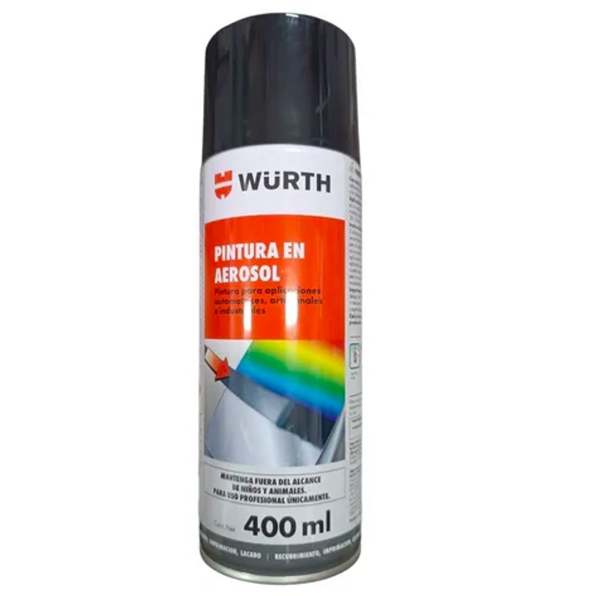 WURTH - Pintura En Aerosol Wurth Spray 400ml Negro Grafito Mate