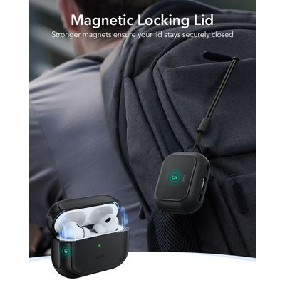 Imagen 2 del producto Carcasa Funda Para Airpods Pro 3 Orbit Hybrid Negro