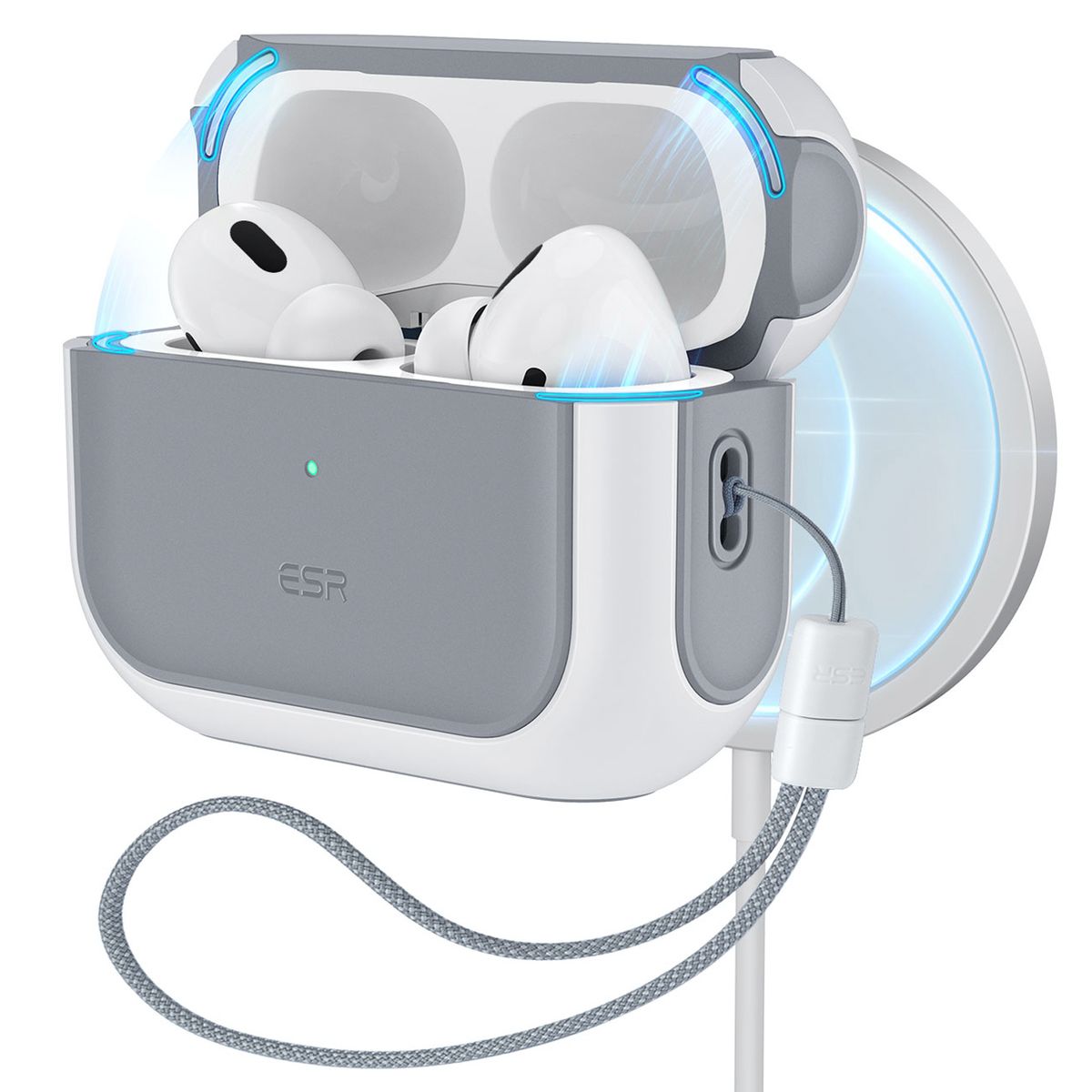 ESR - Carcasa Funda ESR Para Airpods Pro 3 Orbit Hybrid Blanco