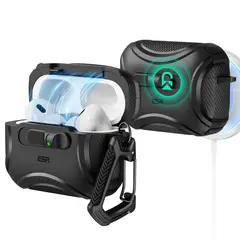 ESR - Carcasa Funda Para Airpods Pro 3 Cyber Flicklock Negro