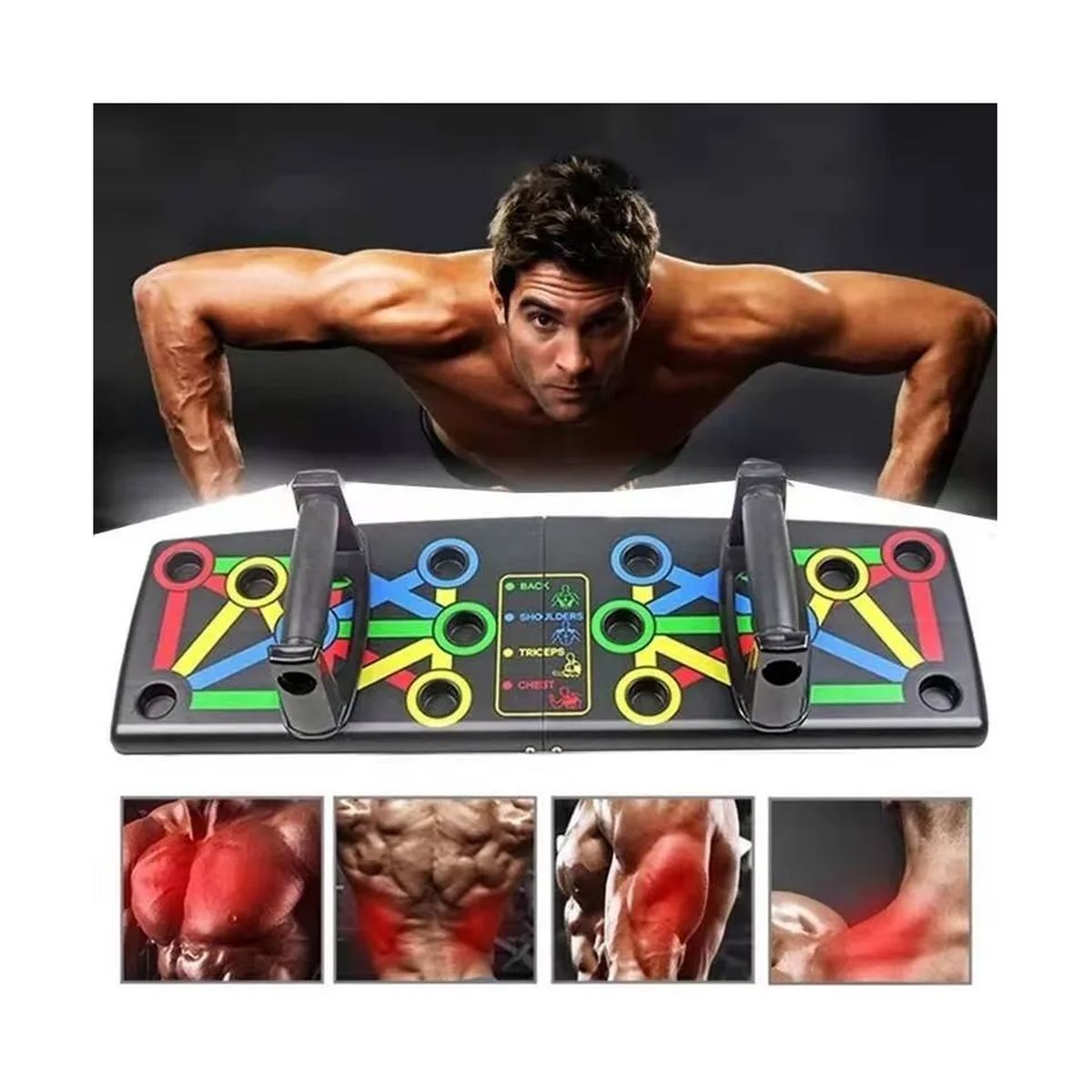 GENERICO - Soporte Base Fitness para push up Dominadas