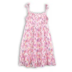 PILLIN - Vestido Niña Rosado PVC849-25ROS