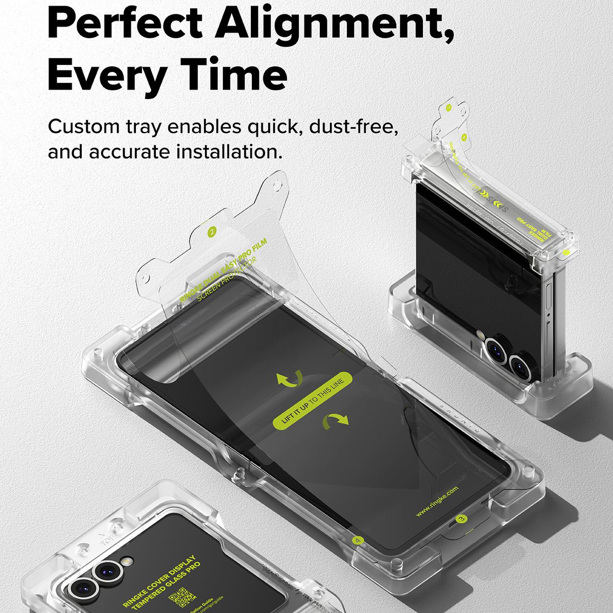 RINGKE - Lamina Protectora Ringke Para Galaxy Z Flip 7 (3 En 1)