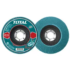 TOTAL TOOLS - Disco Traslapado 115mm p60 zirconium para Metal Total