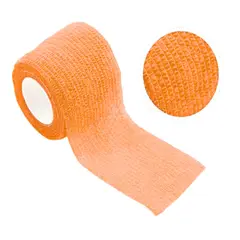 GENERICO - Venda Coban Autoadherente Vendaje Deporte 10cmx450cm Unidad Naranja
