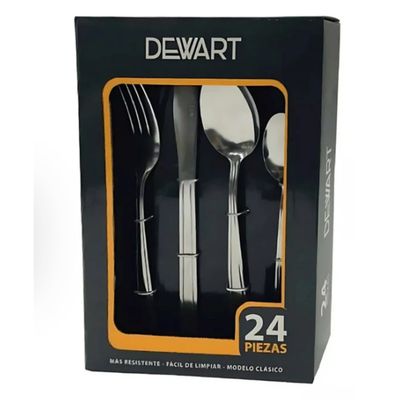 Imagen 2 del producto Set 24 Cubiertos de Mesa Dewart Acero Inoxidable