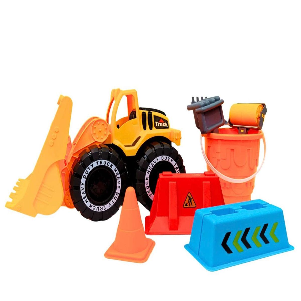 GENERICO - CAMIÓN BULLDOZER SET DE CONSTRUCCIÓN NIÑO INFANTIL