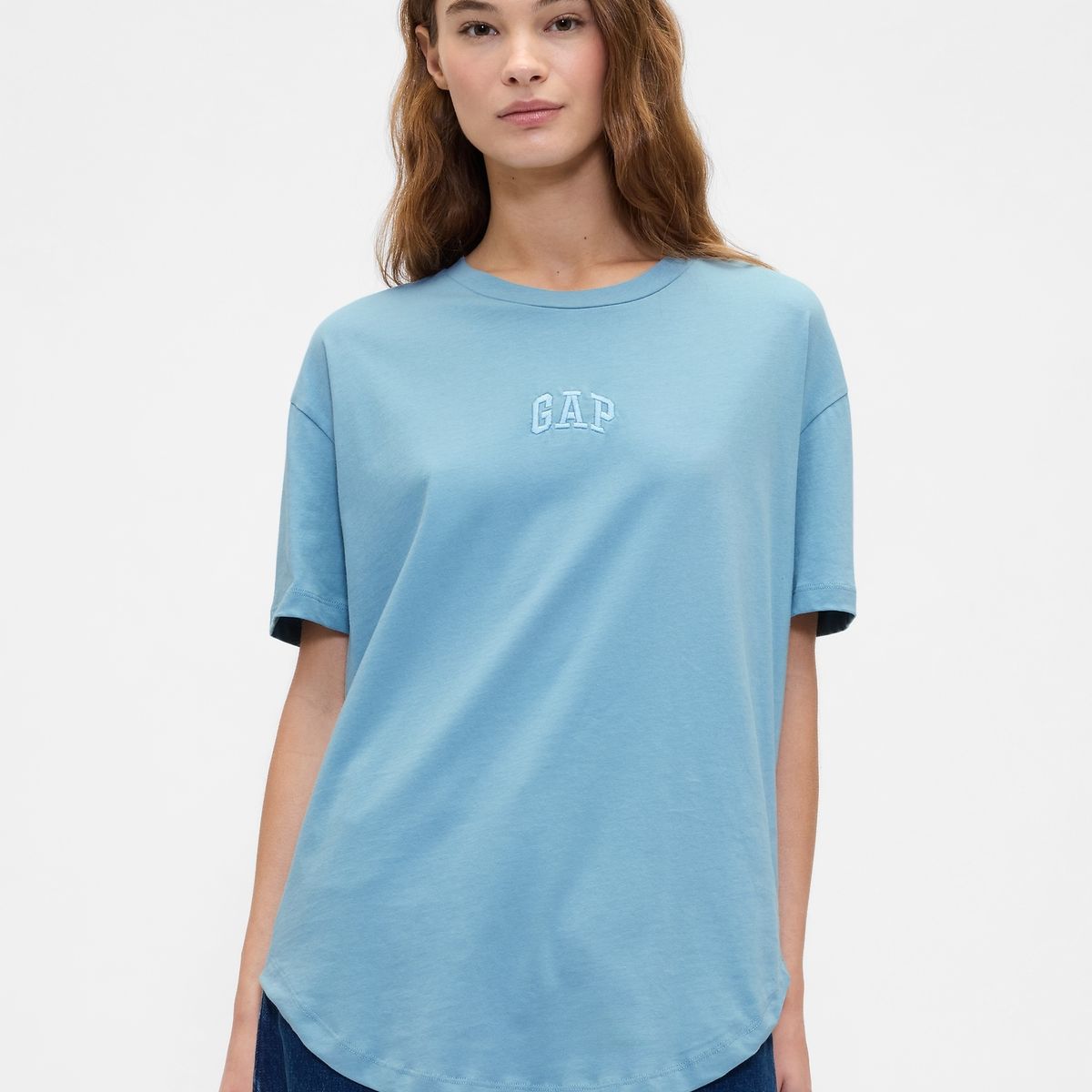 GAP - Polera Gap Logo Arch Manga Corta Mujer