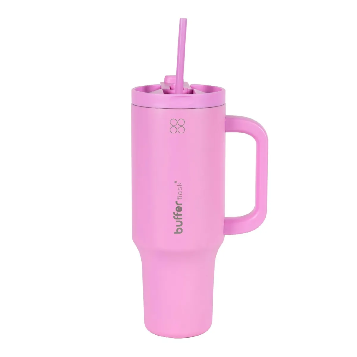 BUFFER FLASK - Vaso Termico Frio y Calor Termo Mug Buffer 1200Lt Inoxidable - Rosado