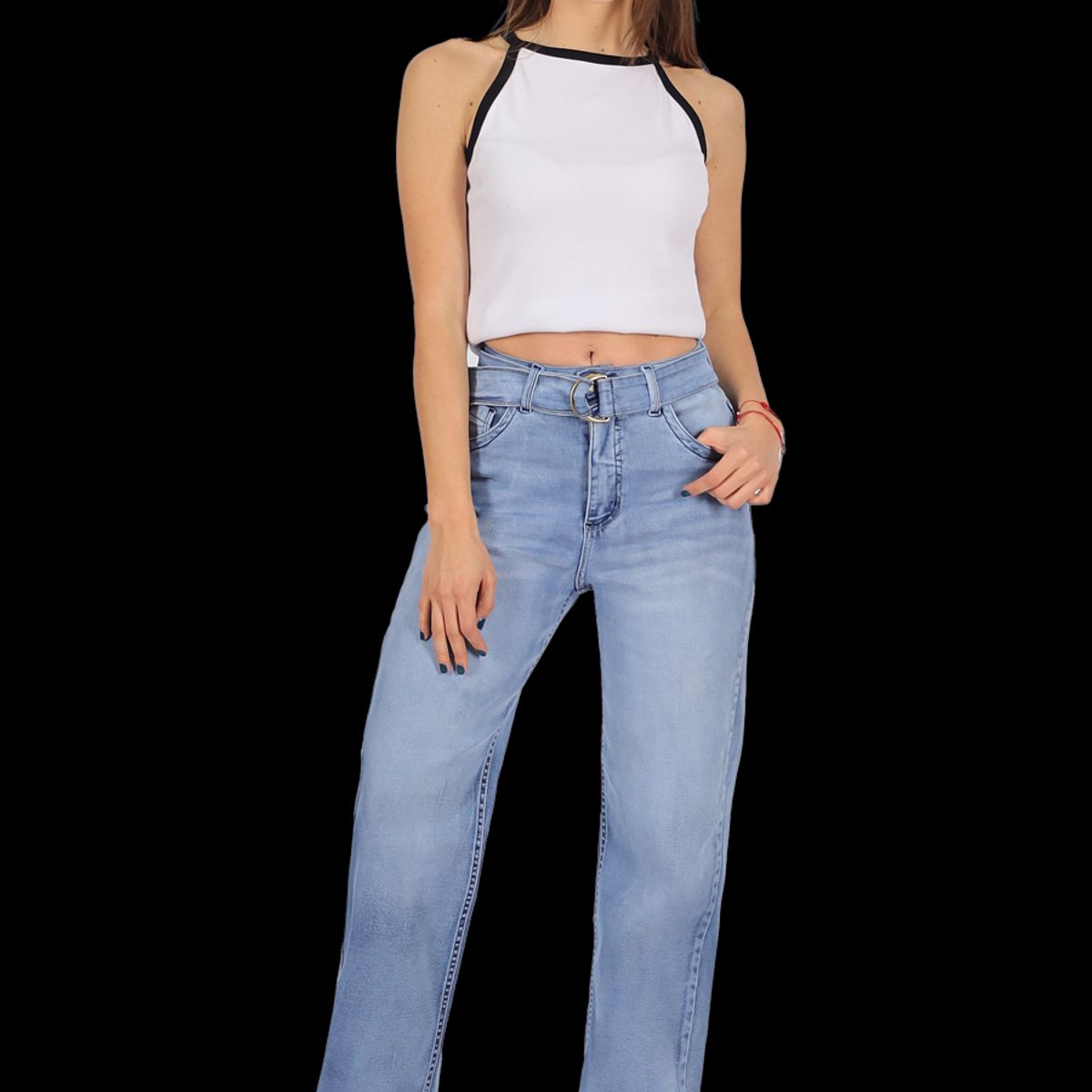 DIVINO JEANS - Jeans Demi II Celeste Divino Jeans