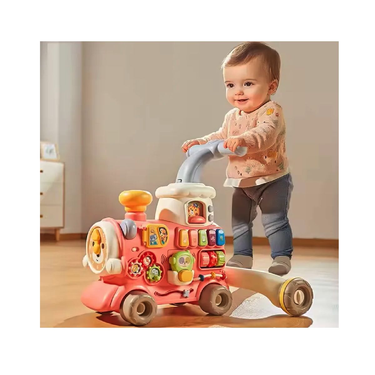 GENERICO - Andadera Bebe Caminador Multifuncional Bebes Trencito 5 En 1