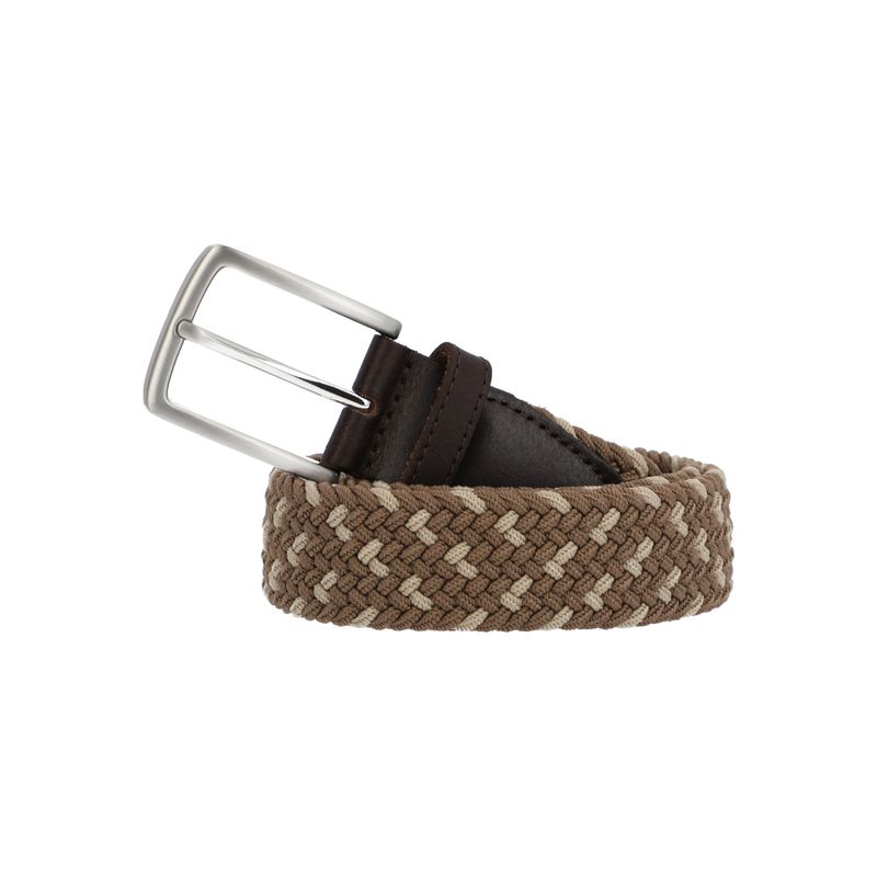 ROCKFORD - Cinturon Cuero Elastano Hombre Rf Tarek Café ROCKFORD