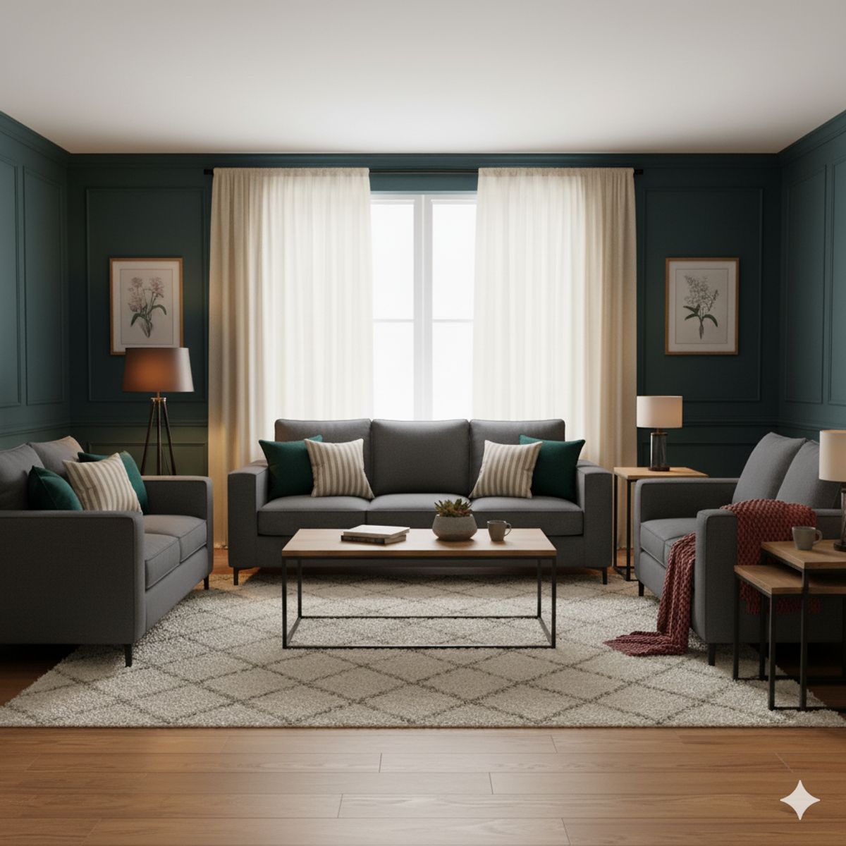 SITIAL HOME - juego de living 322  1 sofa 3 cuerpos + 2 sofas 2 cuerpos todos resortes full comfort plus