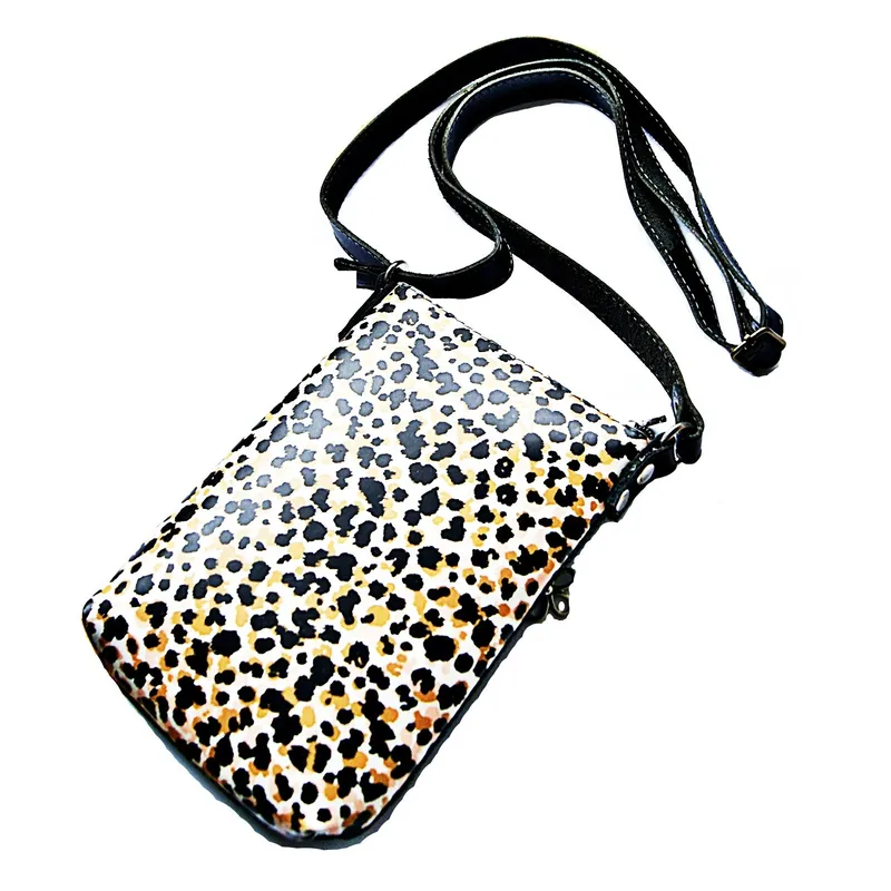 VIVAFELICIA - Bolso Mini Bag Cuero Africa Negro