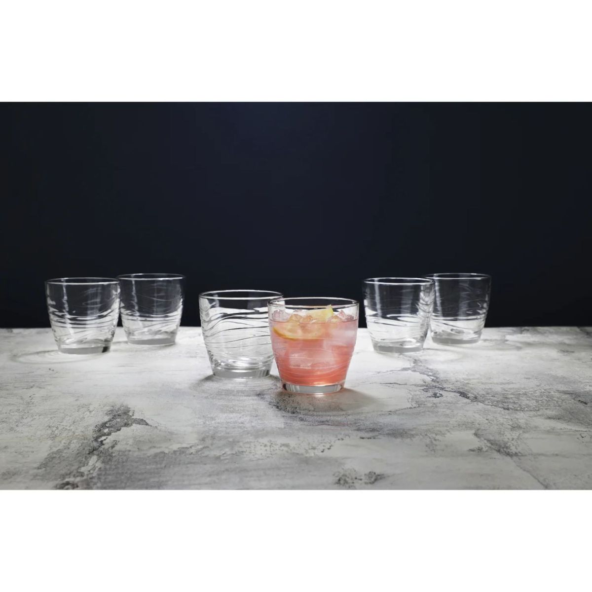 LIBBEY - Vasos Bajos De Vidrio Bebidas Coctel 340ml X6 - Orbita