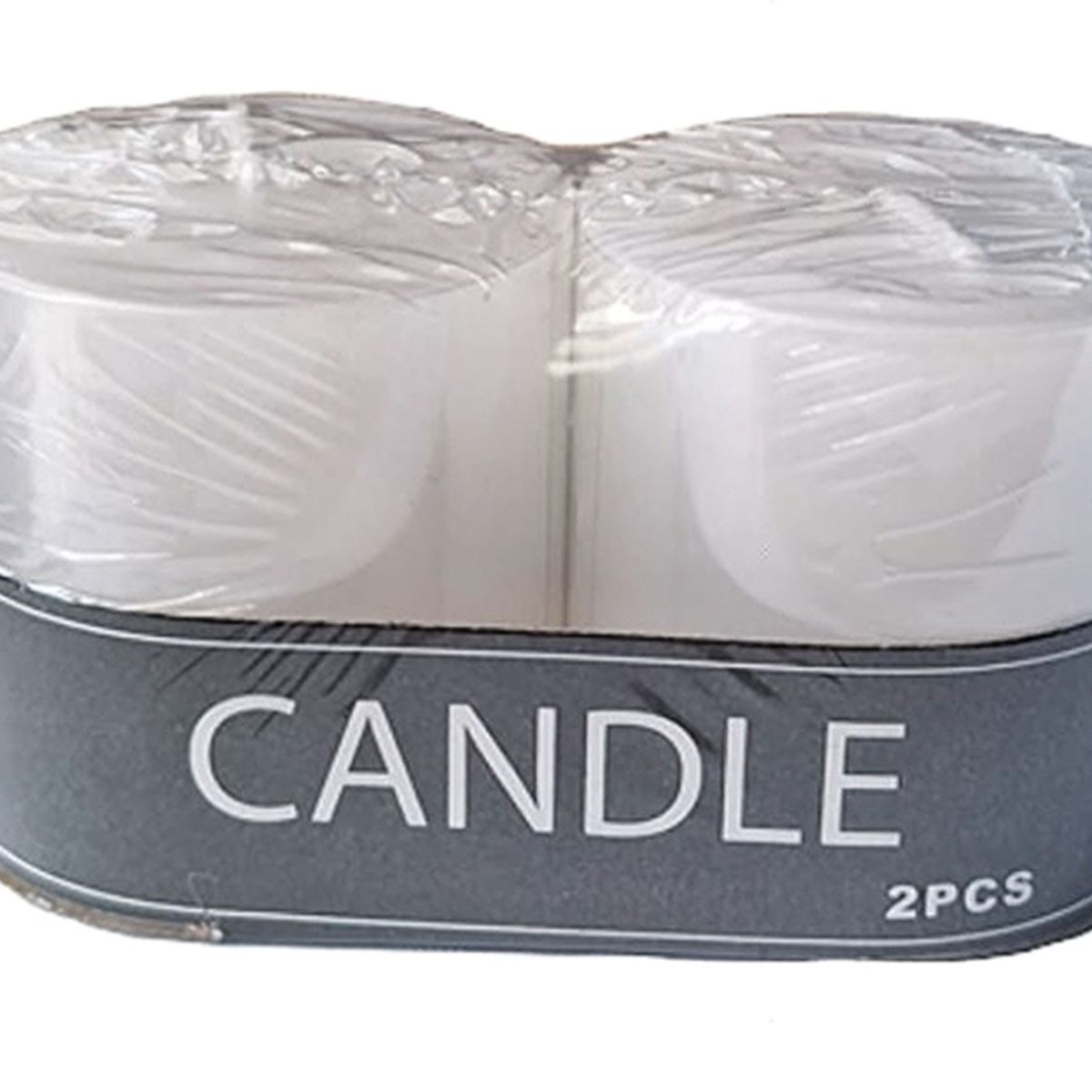 GENERICO - PACK 2 VELONES CIRIO COLOR BLANCO 5 x 5 CM