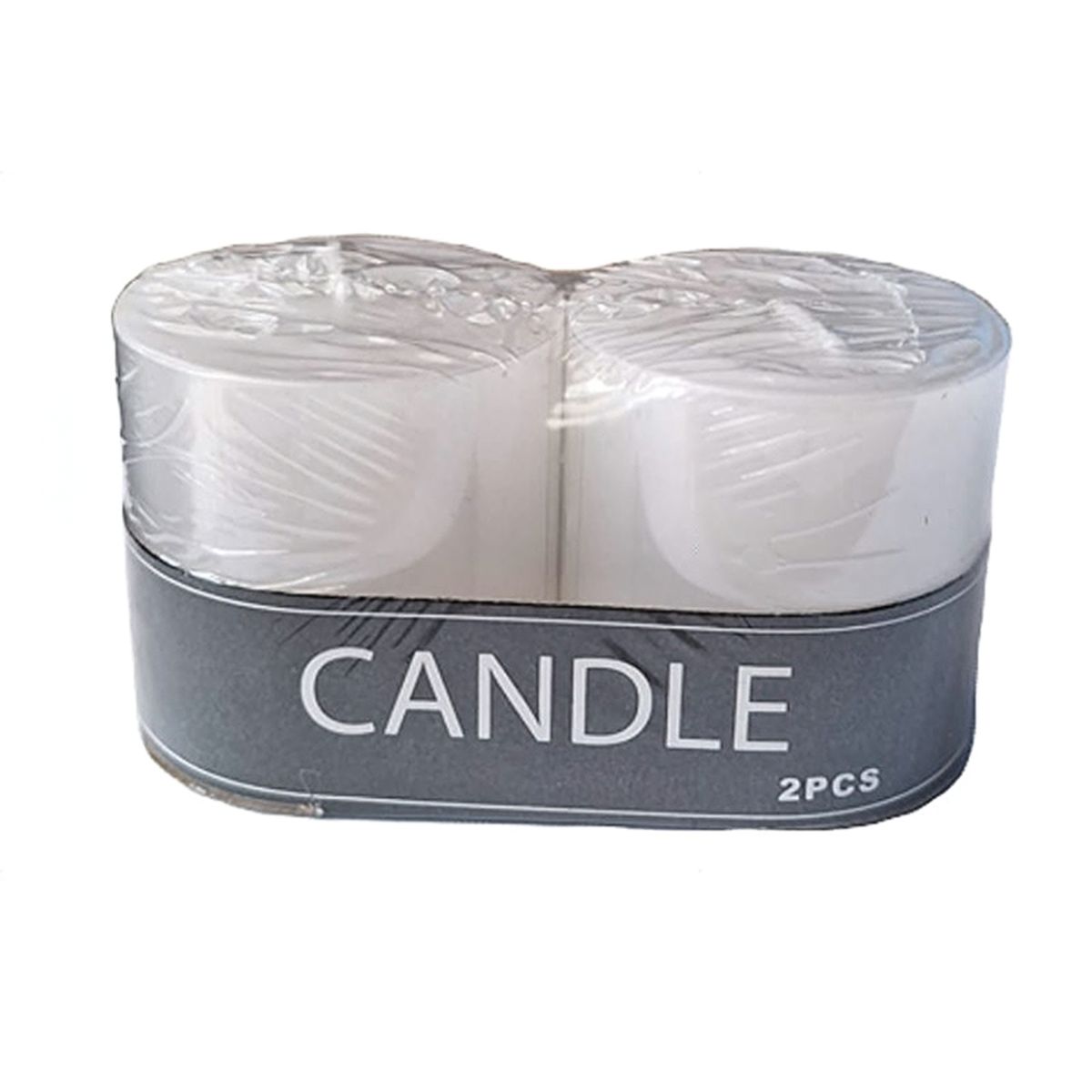 GENERICO - PACK 2 VELONES CIRIO COLOR BLANCO 5 x 5 CM