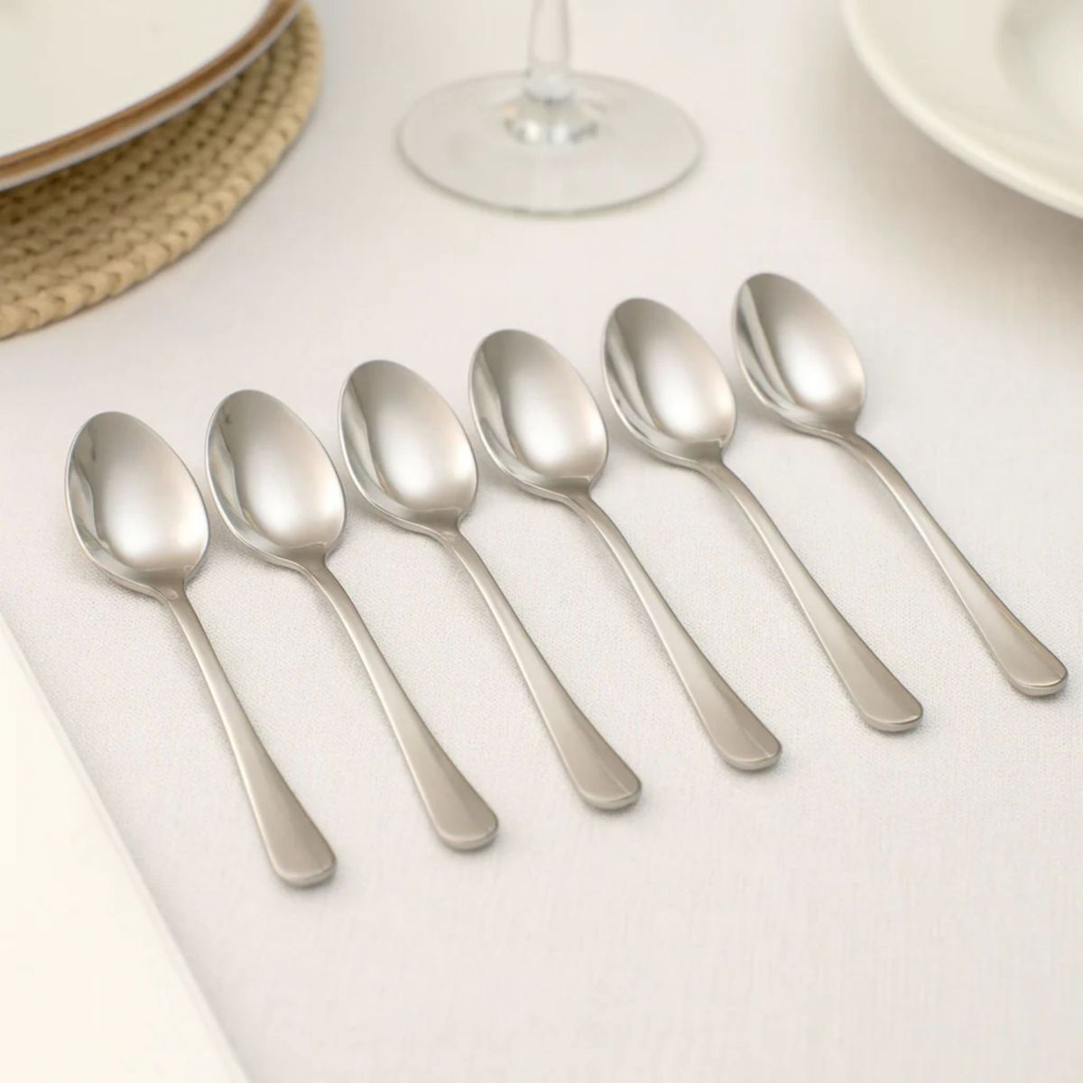 KITCHENWARE - Set 6 Cucharitas De Postres Te 12cm acero Inoxidable