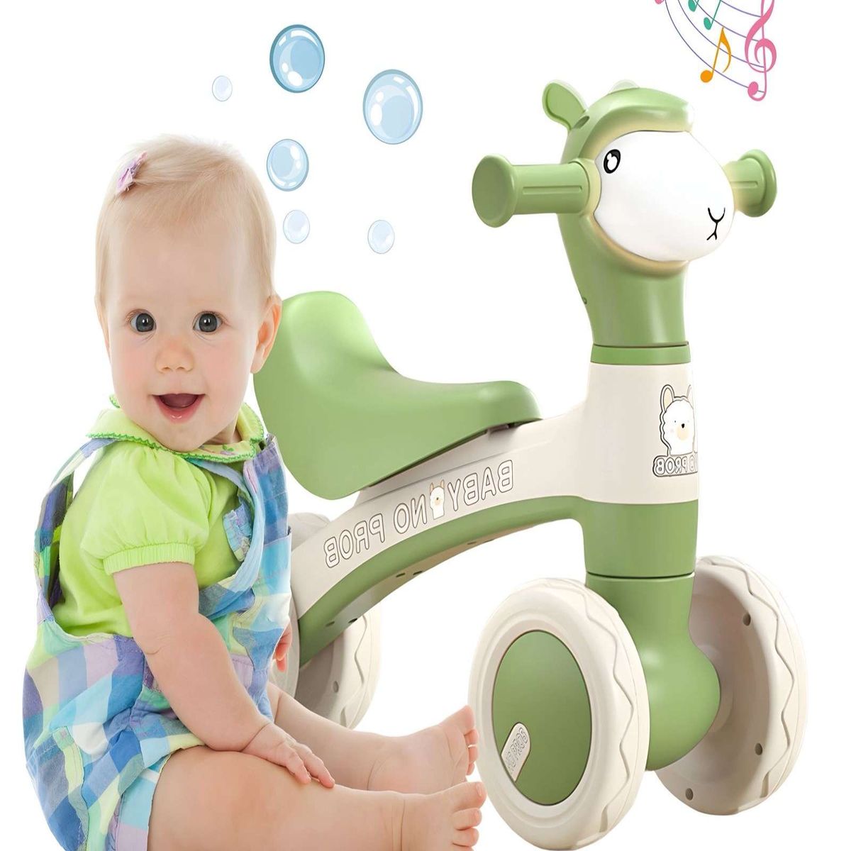 GENERICO - CORREPASILLO BEBE BICICLETA DE EQUILIBRIO VERDE