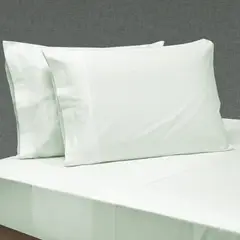 TEXTIL SUPER - SÁBANAS 2 PLAZAS COLOR VERDE AGUA 144 HILOS