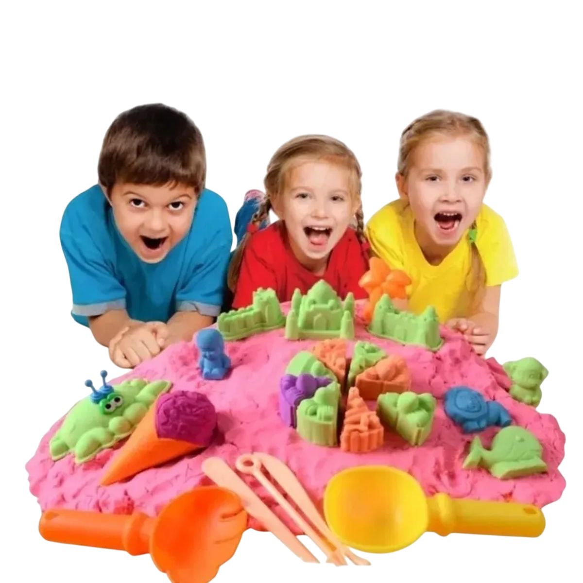 GENERICO - Arena Mágica 2kg Moldes Piscina Inflable Para Niñosas