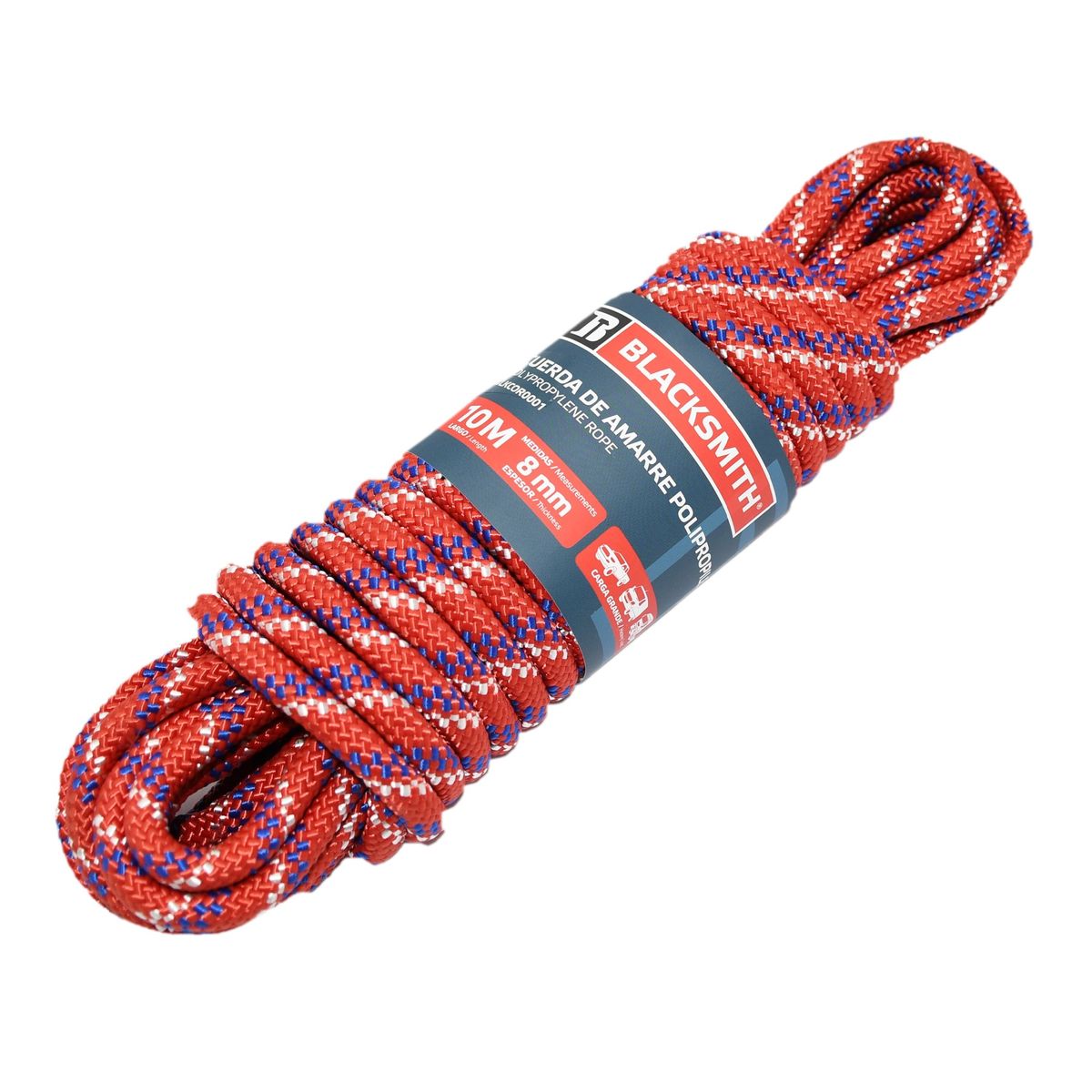 BLACKSMITH - Cuerda De Amarre Polipropileno 10 Mts X 8mm