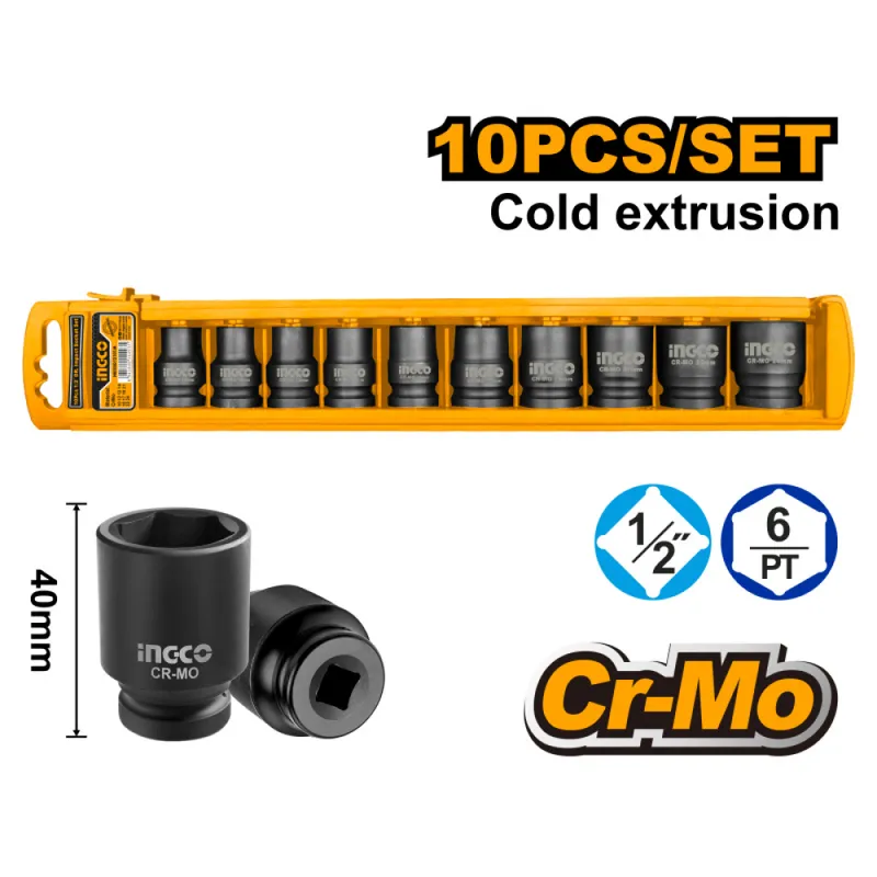 INGCO - JGO DADO IMPACTO DR 12 INGCO