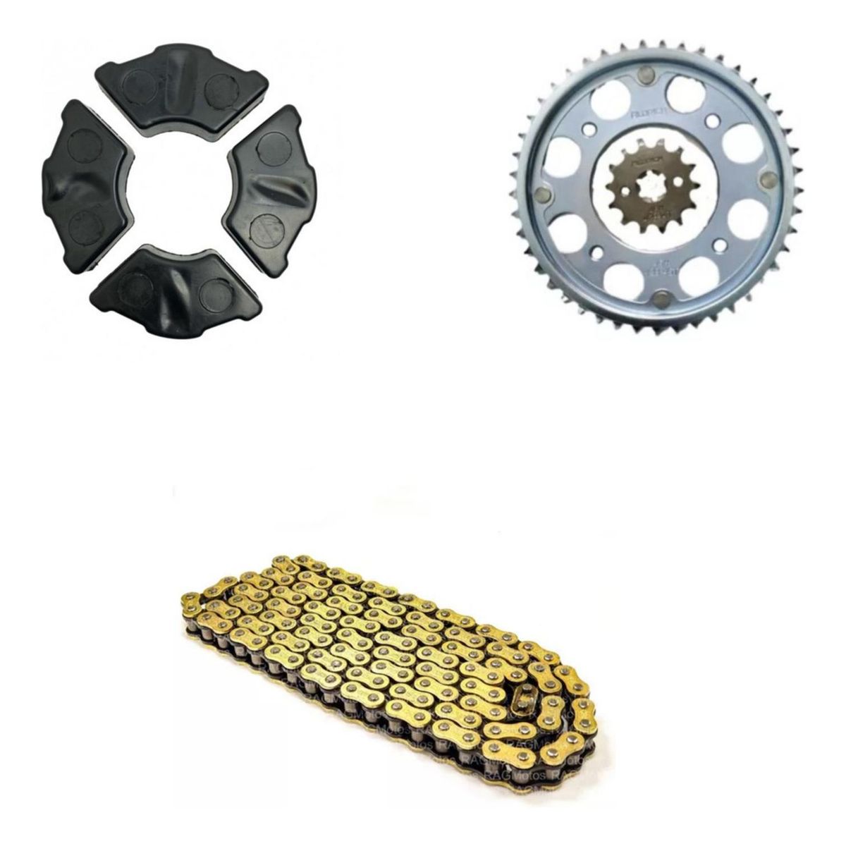 GENERICO - Kit De Transmision Moto Euromot Rex 150 + Damper Japones