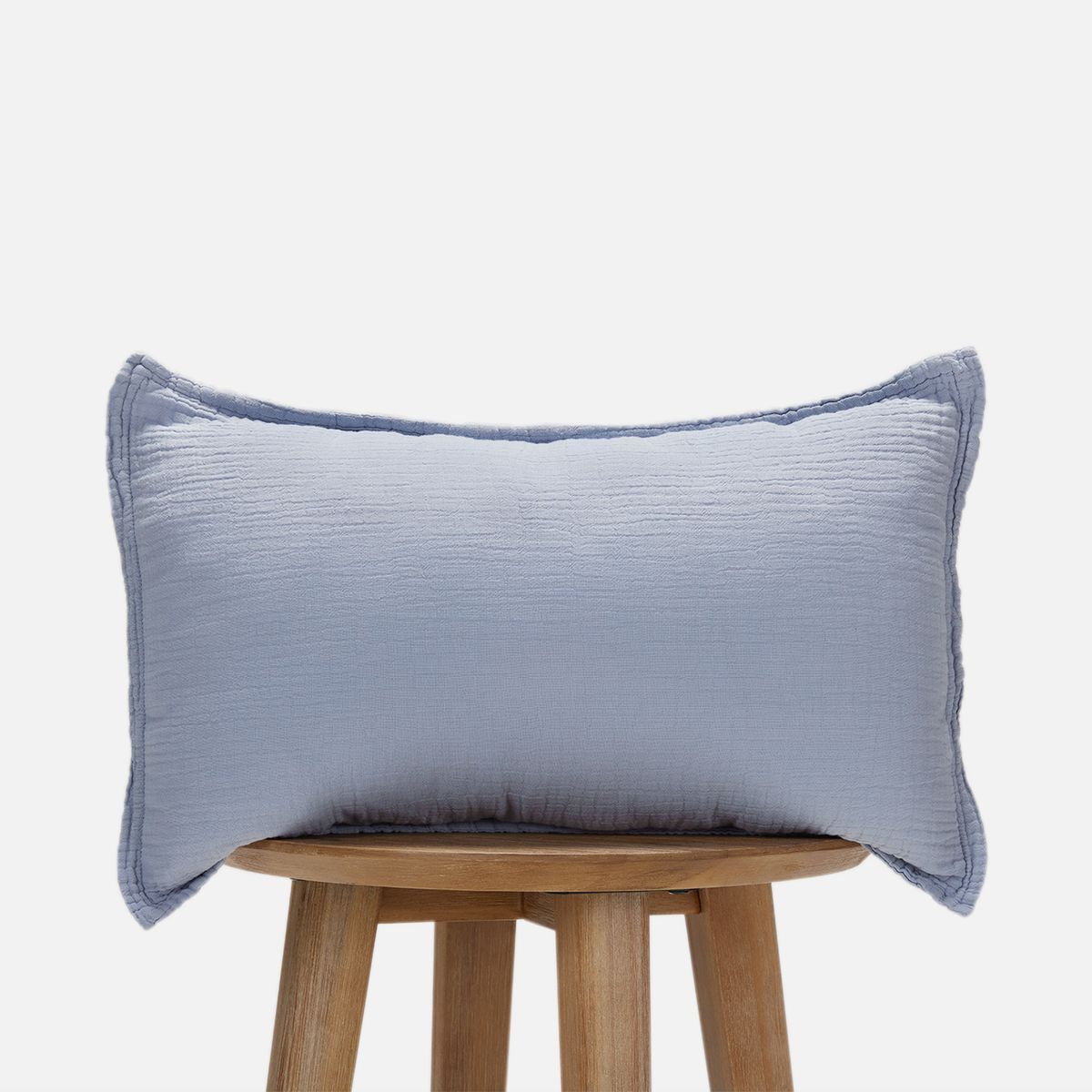 BABYROSEN - Cojín Muselina Azul Acero 50 x 30 cm