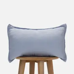 BABYROSEN - Cojín Muselina Azul Acero 50 x 30 cm