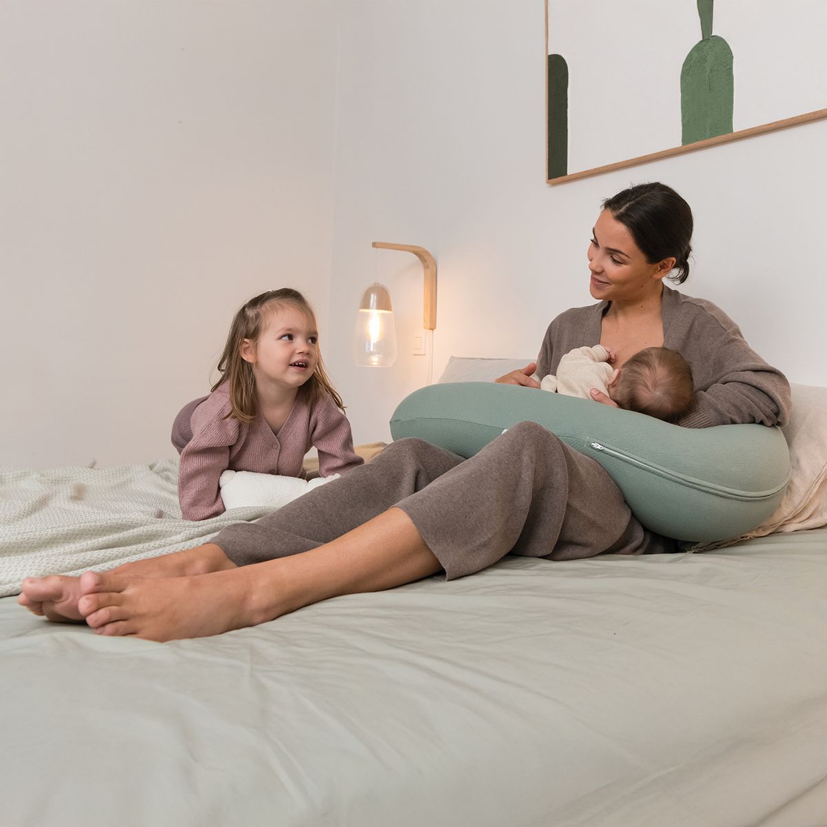 DOOMOO - Cojín Maternidad Buddy Jersey Green