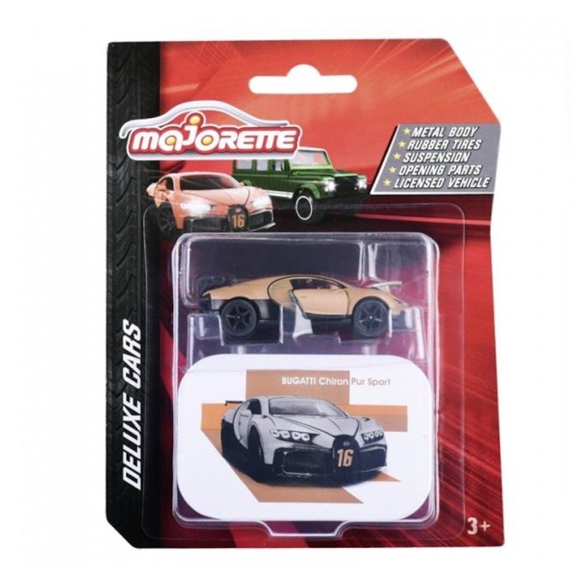 MAJORETTE - Bugatti Chiron Pur Sport diecast Colección de Lujo Majorette