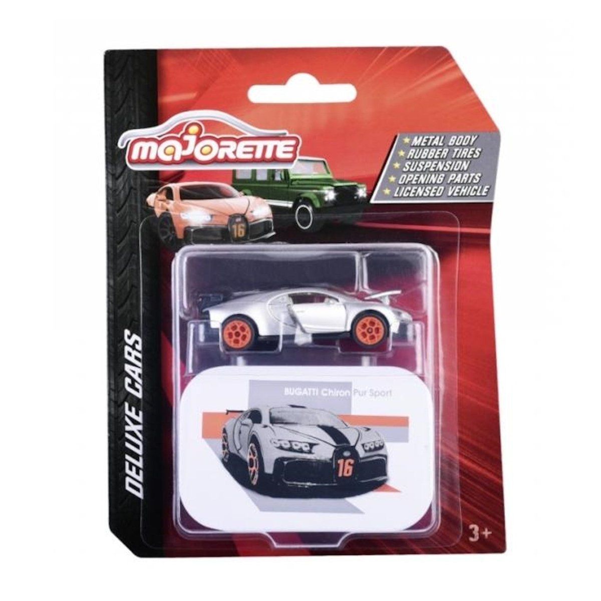 MAJORETTE - Bugatti Chiron Pur Sport diecast Colección de Lujo Majorette
