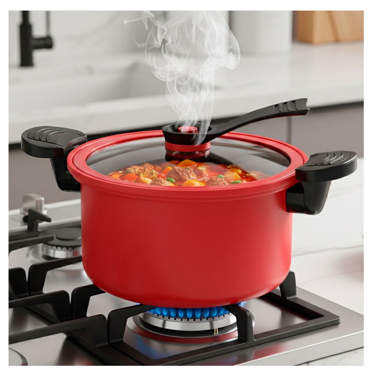 IRM - Olla Cocción Rápida Micro Presión  Antiadherente De 3.5 Lt