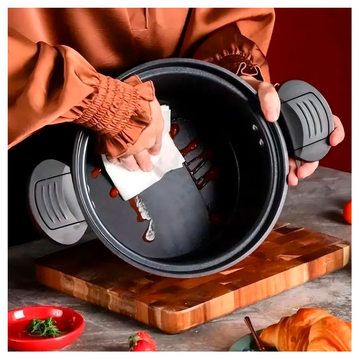 IRM - Olla Cocción Rápida Micro Presión  Antiadherente De 3.5 Lt