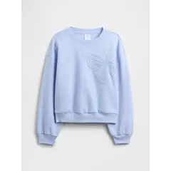 GAP - Polerón Oversized Crewneck Sin Cierre Niña