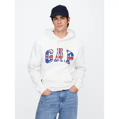 GAP - Polerón Logo UK Hoodie Sin Cierre Hombre