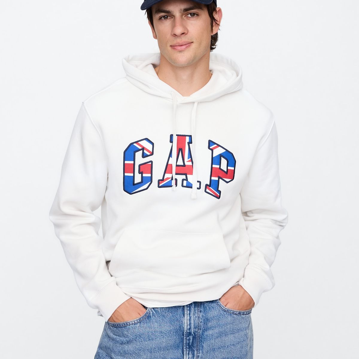 GAP - Polerón Gap Logo UK Hoodie Sin Cierre Hombre