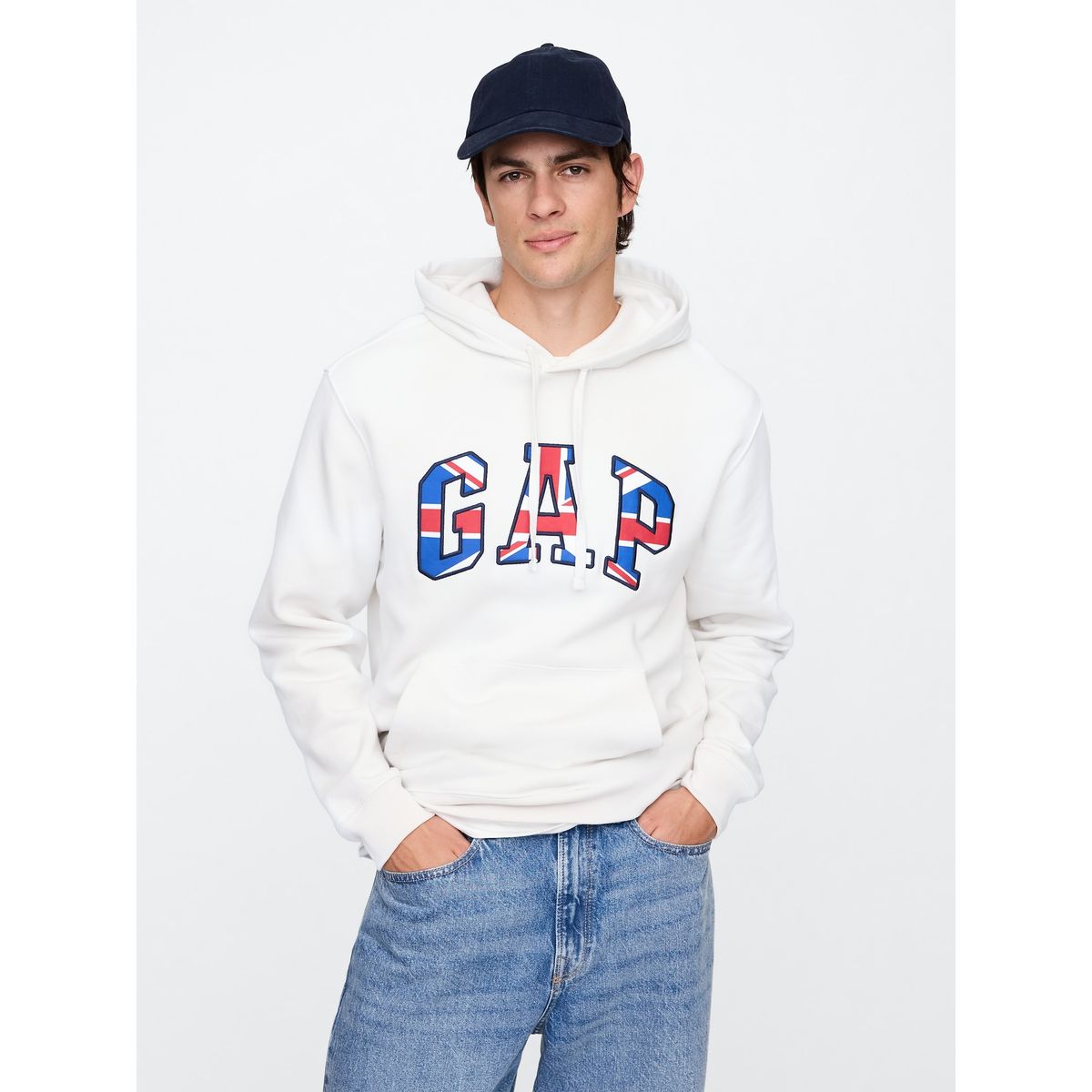 GAP - Polerón Gap Logo UK Hoodie Sin Cierre Hombre